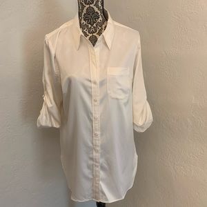 Ann Taylor Oversized Men’s Style Blouse